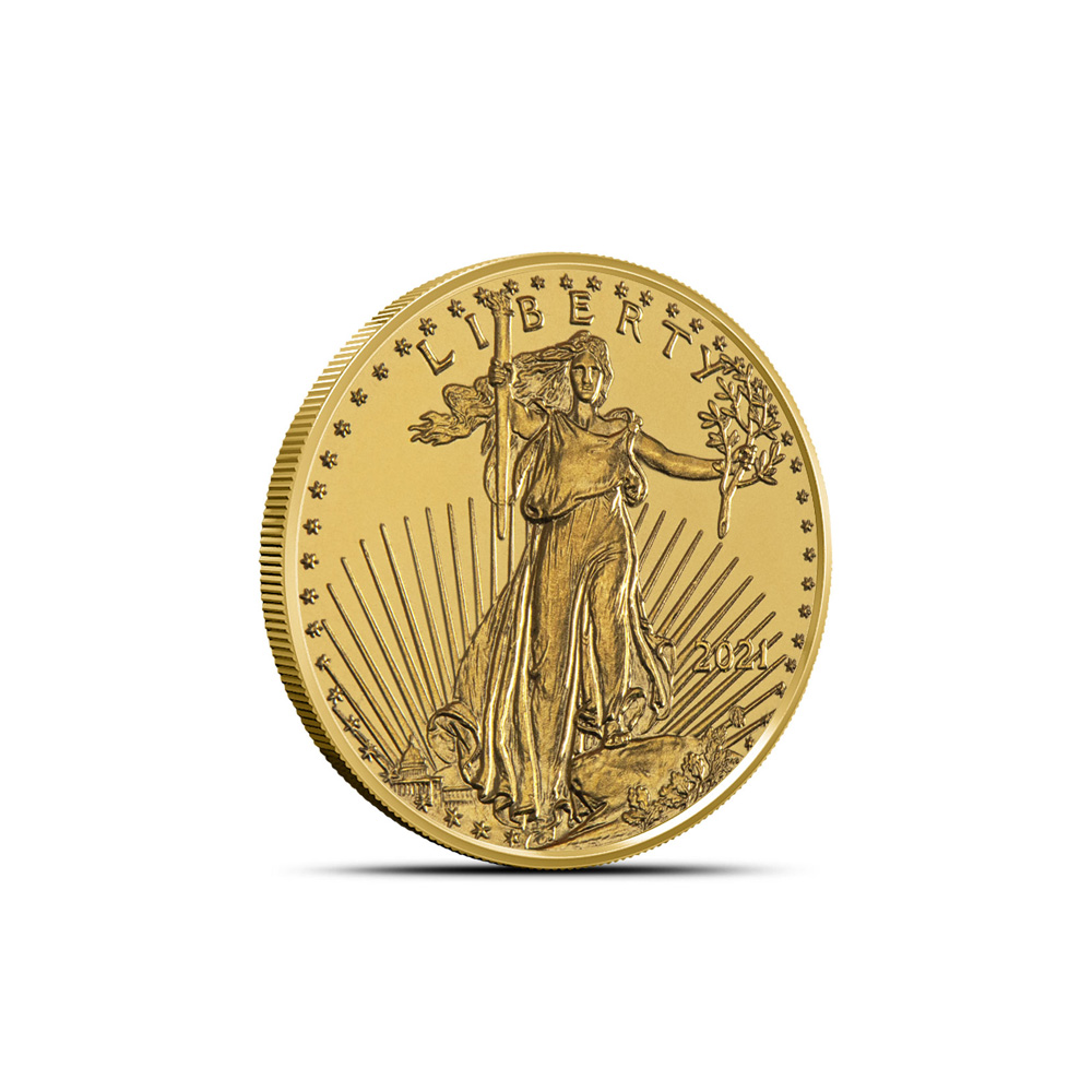 Buy 2021 1/10 oz American Gold Eagle Coin (Type 2) | BullionMax ™