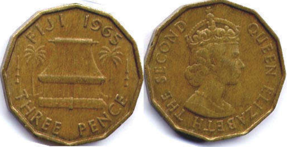 Fiji 3-pence coin