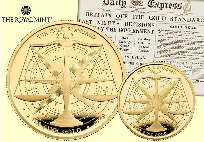 The Gold Standard gold bullion coins from The Royal Mint