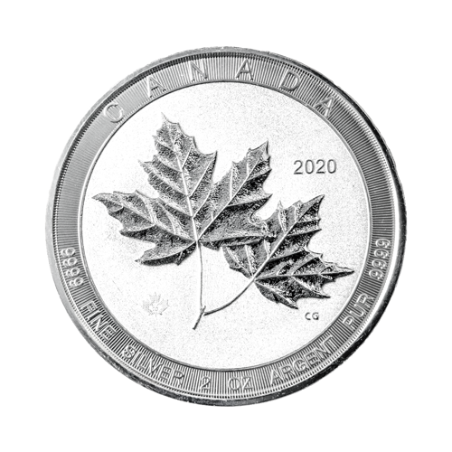 silver twin maple coin