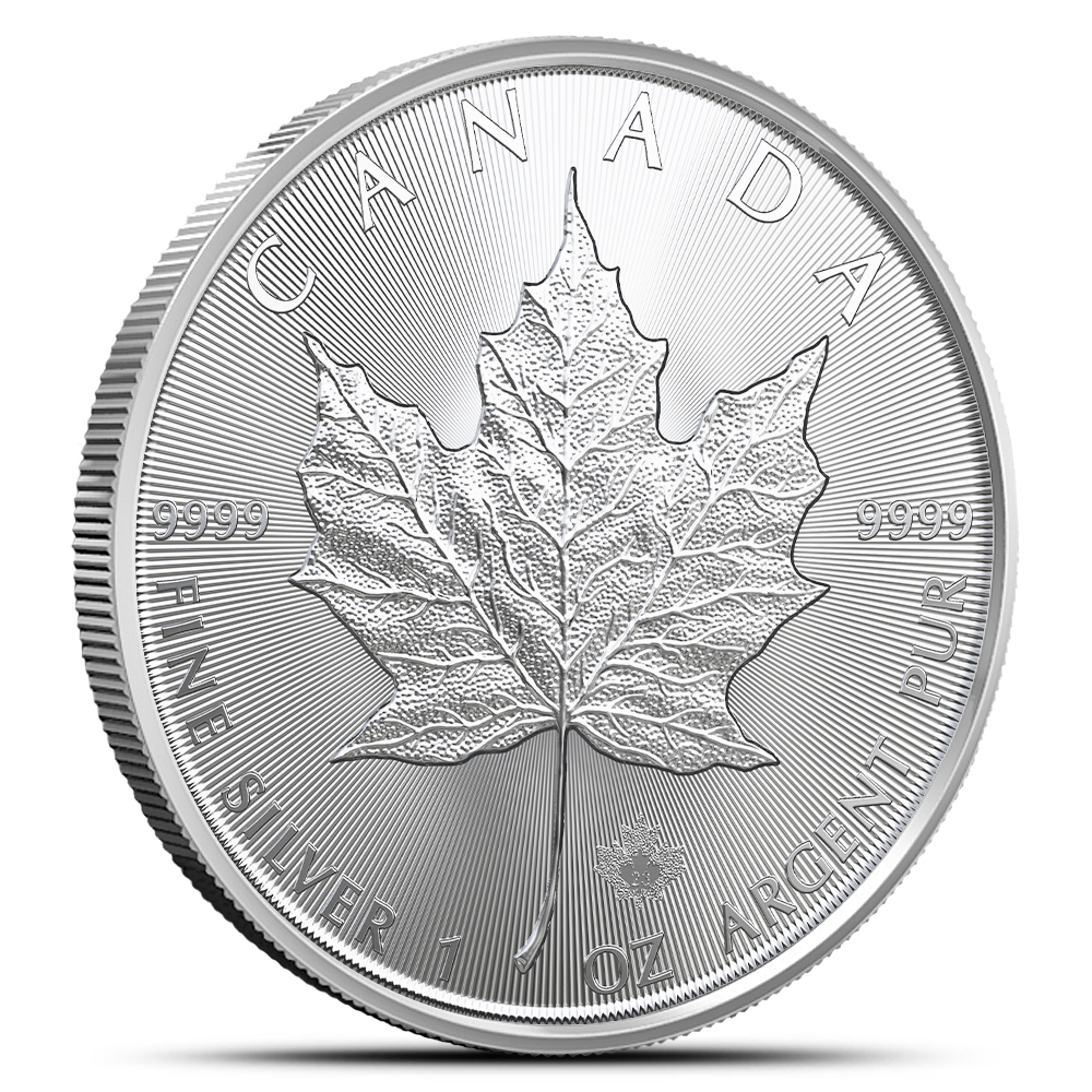 Buy 2024 1 Oz Canadian Silver Maple Leaf Coin BU BullionMax   2023 5 1 Oz. 99.99 Pure Silver Coin SML Bullion Reverse 