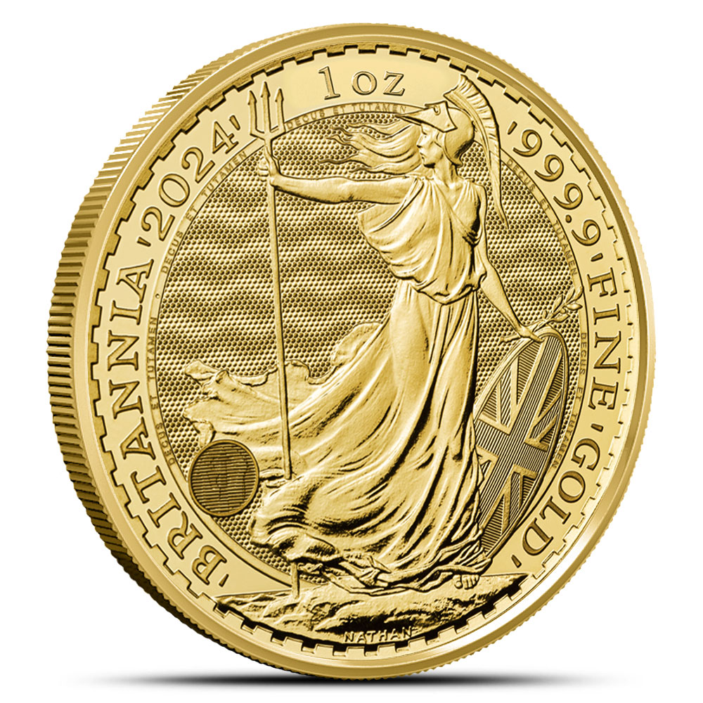 Buy 2024 1 Oz British Gold Britannia Coin BU BullionMax   5473090 Front 