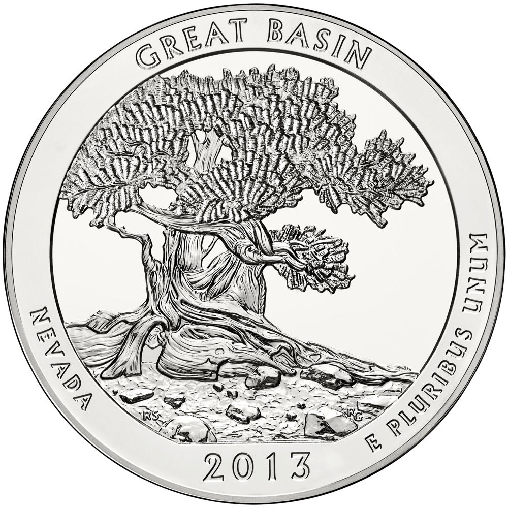 Buy 2013 5 oz ATB Great Basin Silver Coin | BullionMax ™